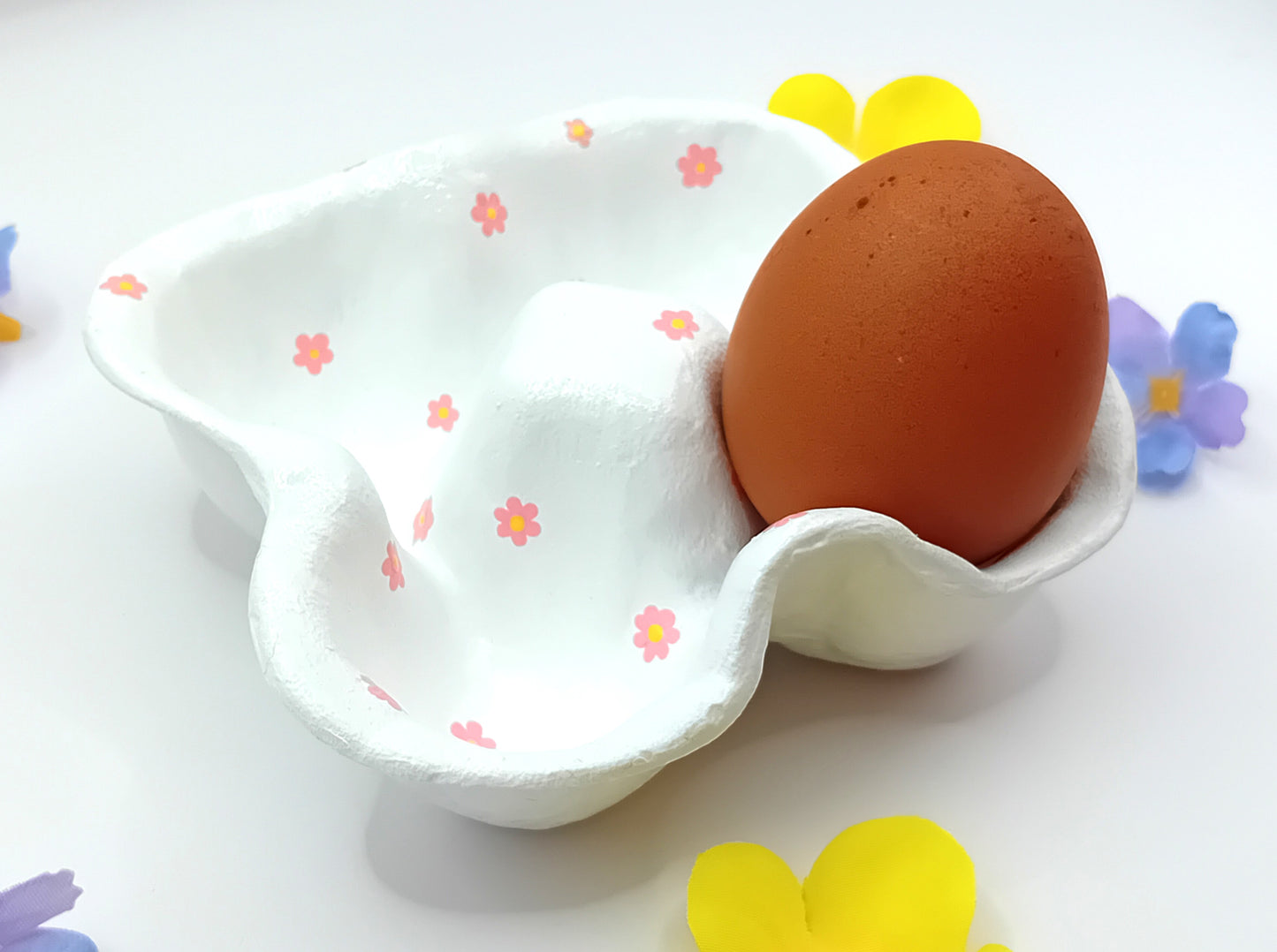 Boîte à œufs 4 pièces - fleur