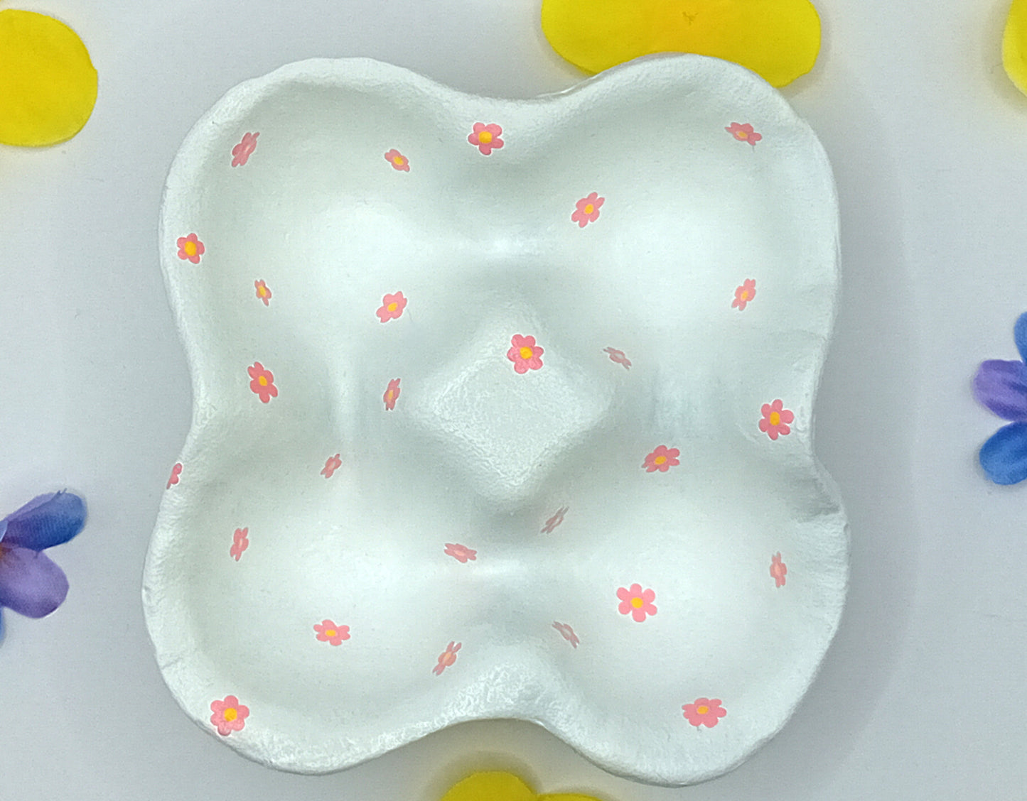 Boîte à œufs 4 pièces - fleur