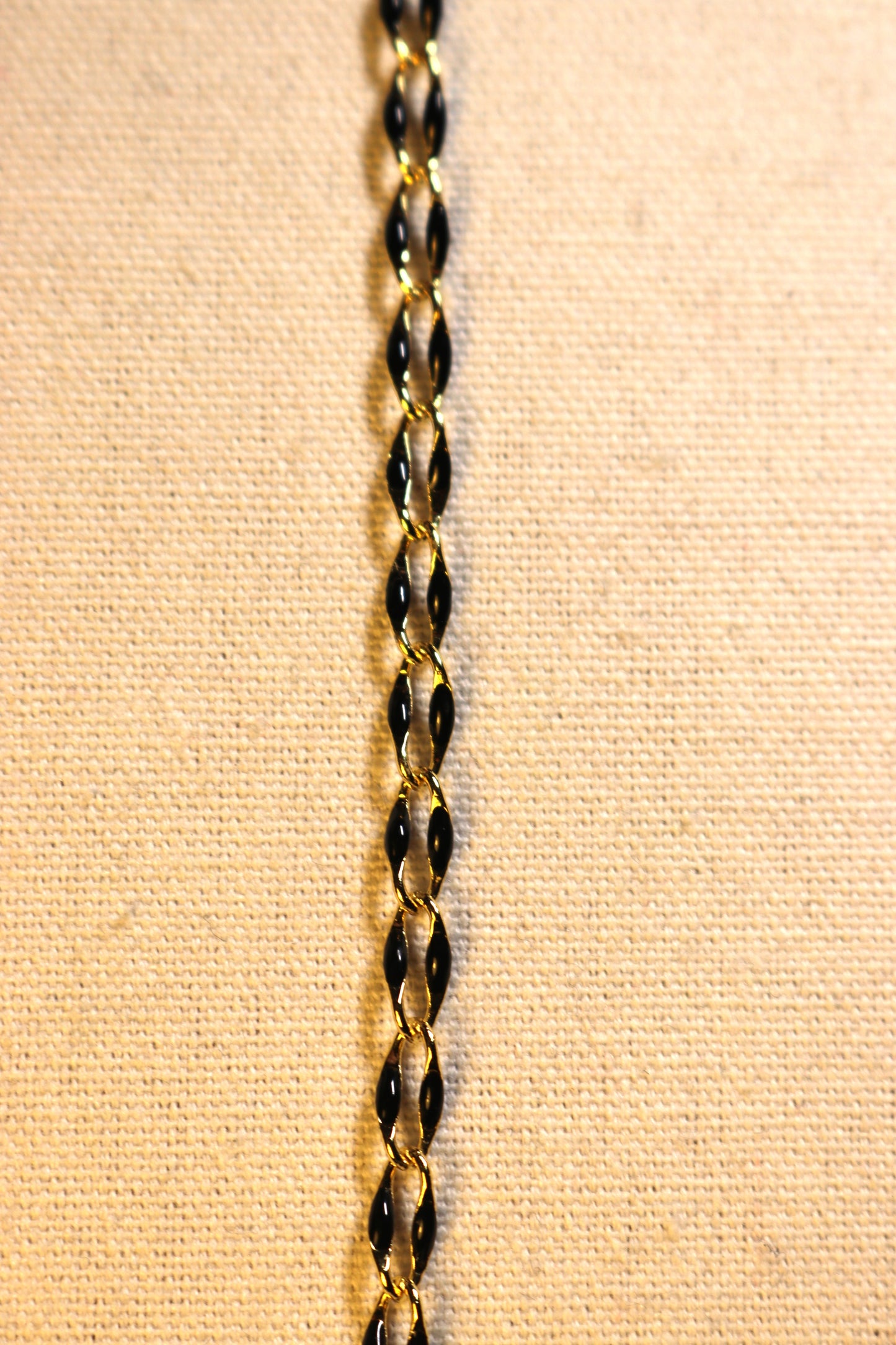 Bracelet - chaîne maille noire