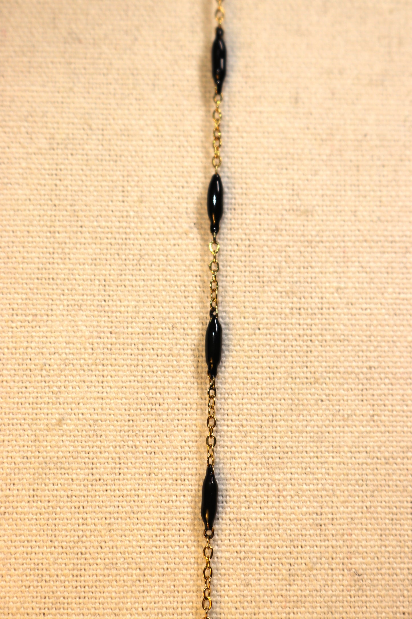 Bracelet - chaîne oval noir