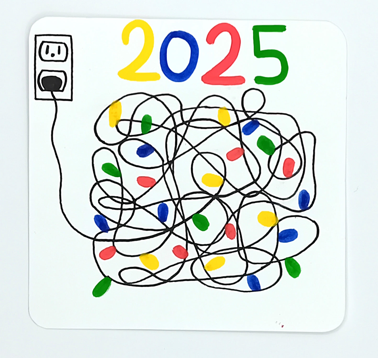 Carte de Vœux Guirlande