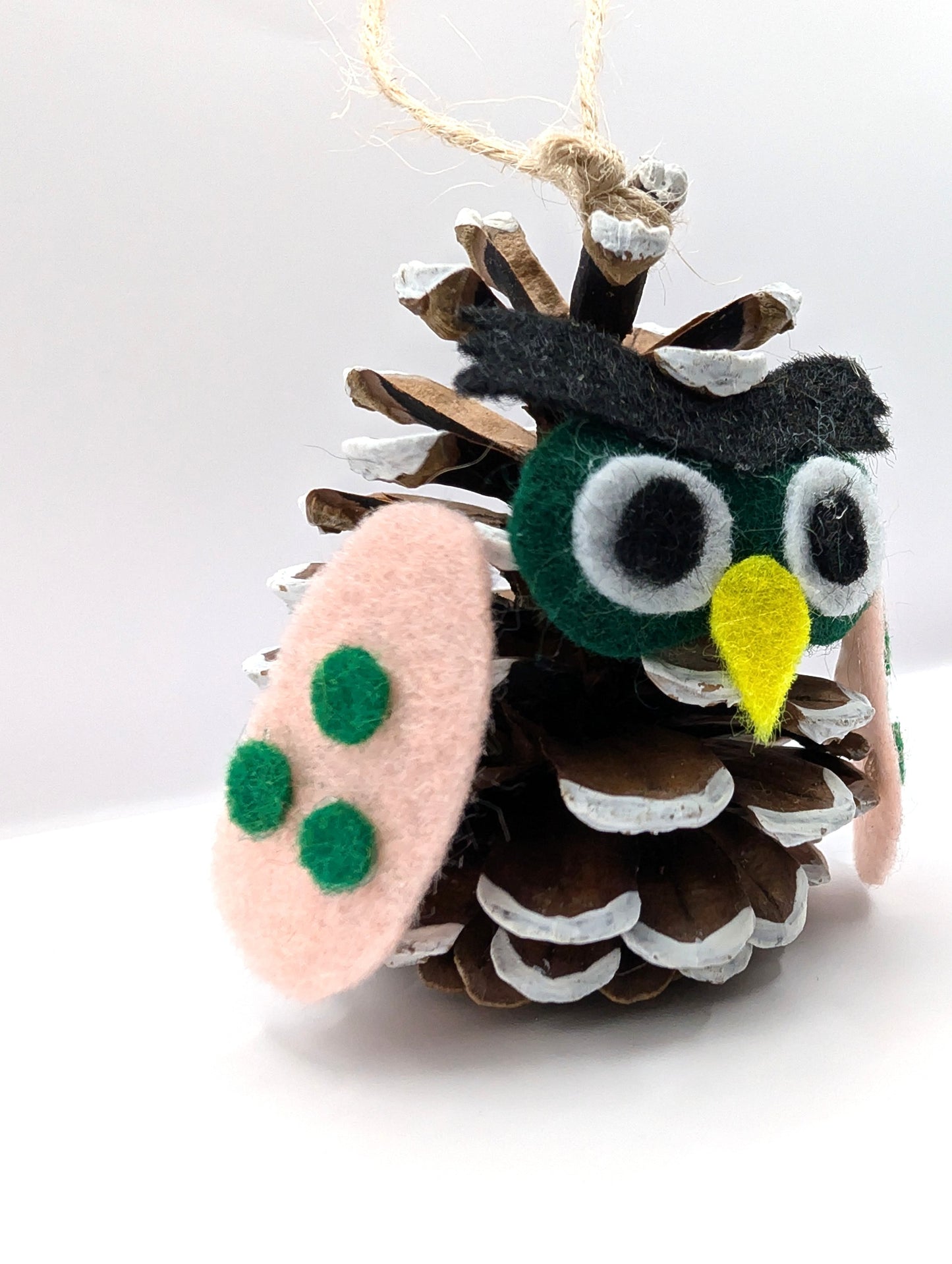 Boule chouette pomme de pin