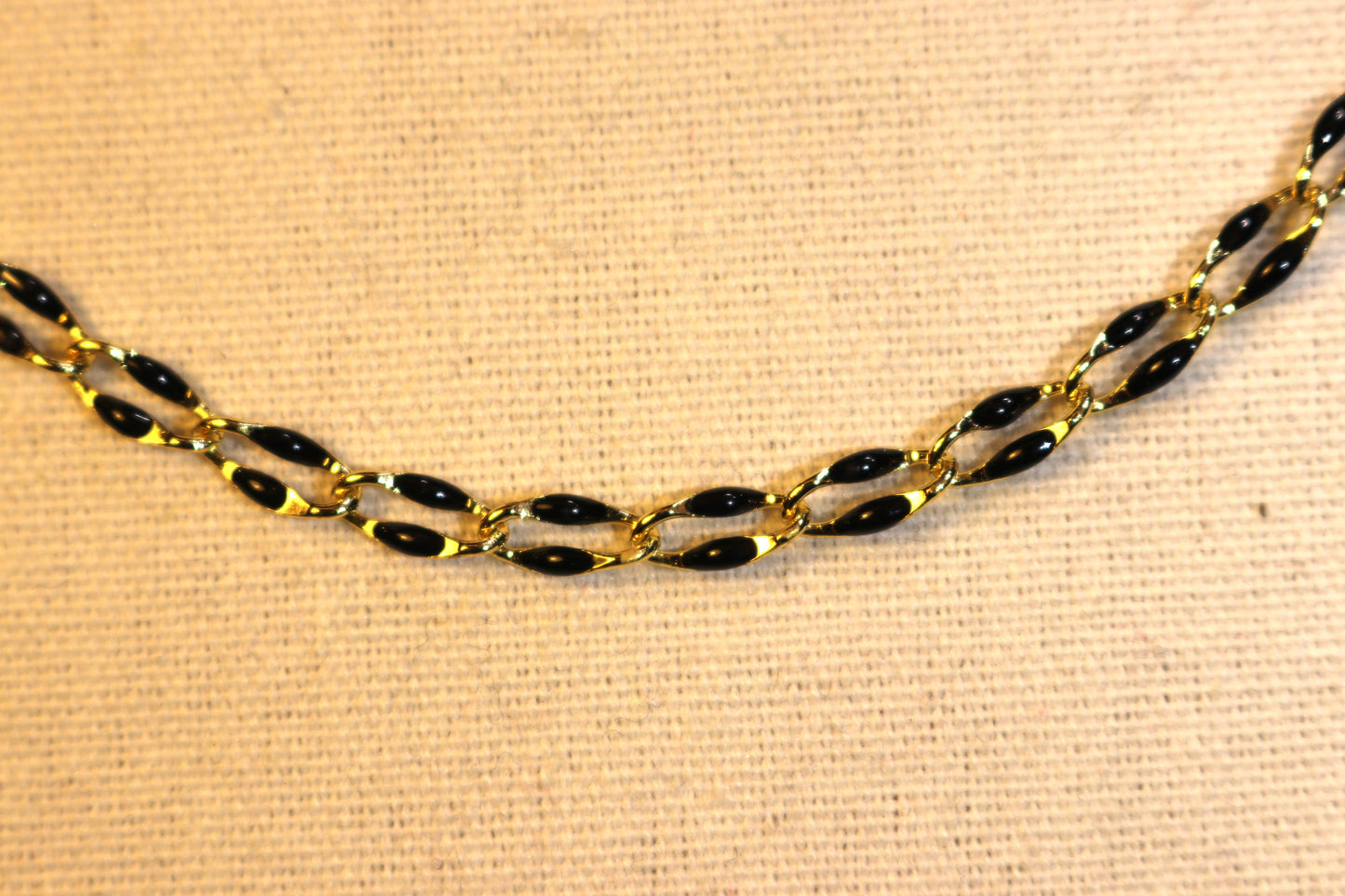 Collier - maille noire