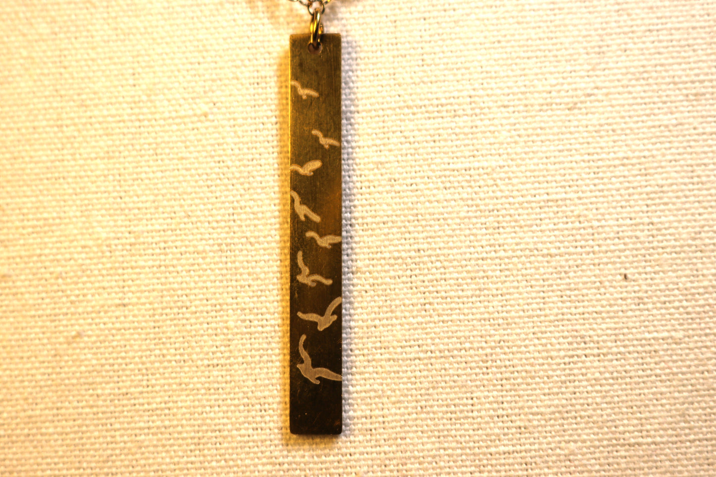 Collier - rectangle hirondelles