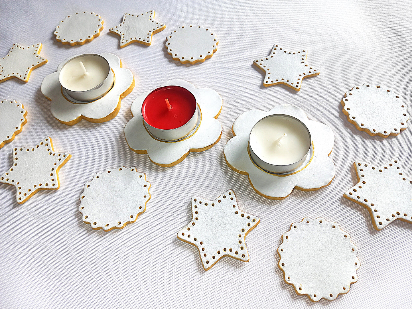 Décoration de table en argile fait main