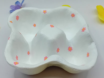 Boîte à œufs 4 pièces - fleur
