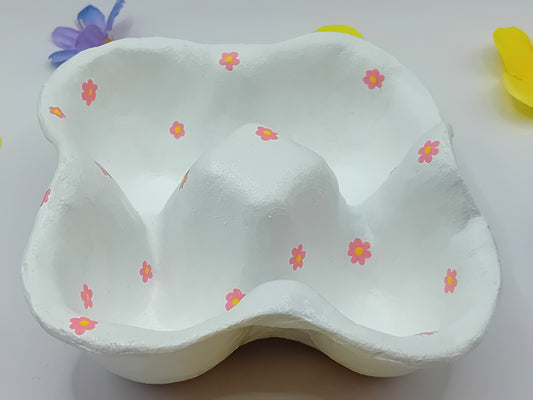 Boîte à œufs 4 pièces - fleur
