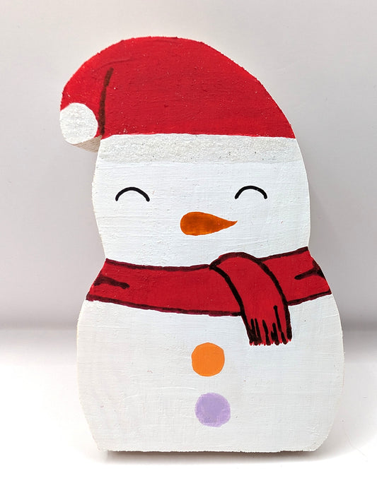 Bonhomme de Neige en bois