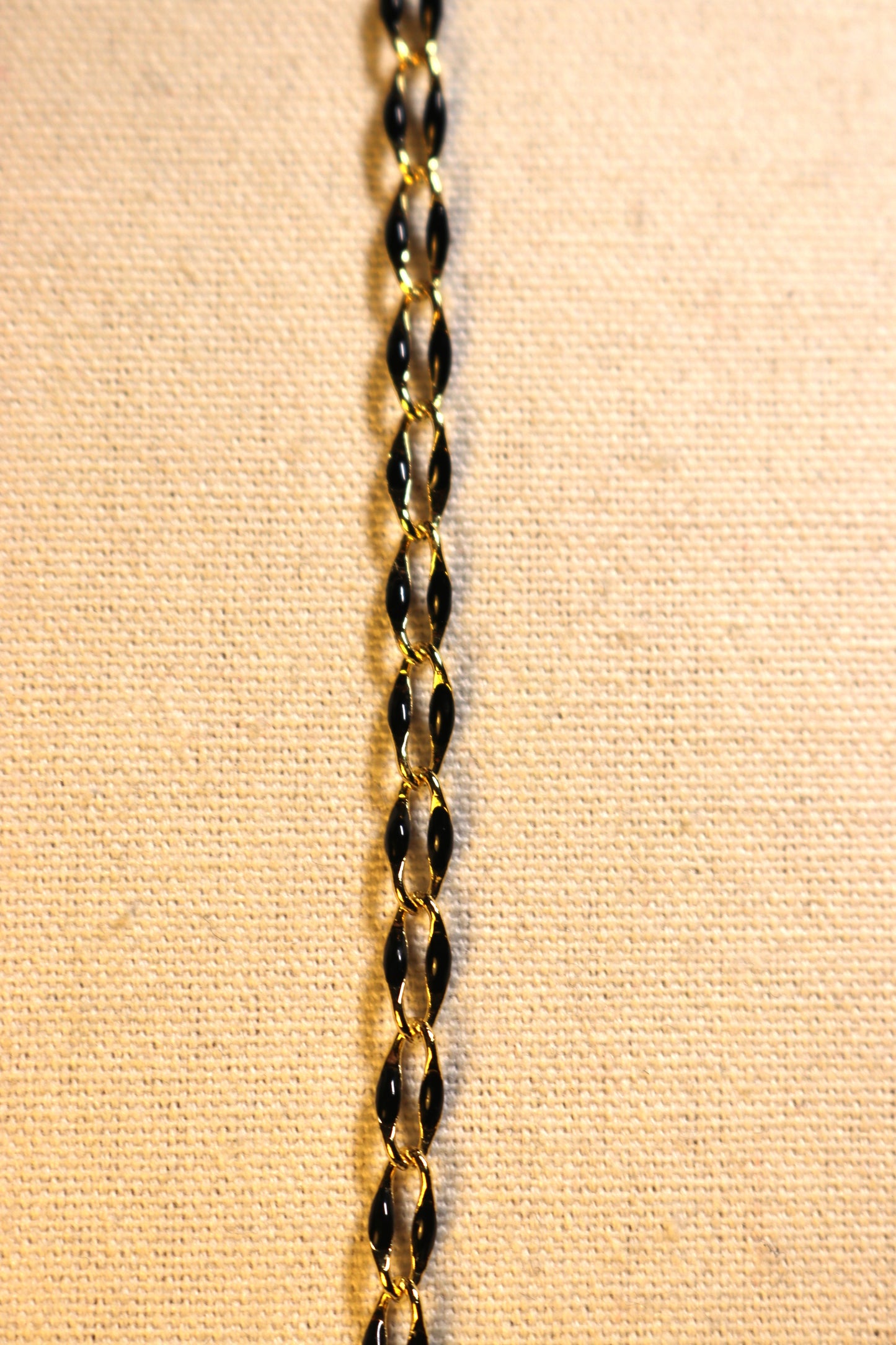 Bracelet - chaîne maille noire