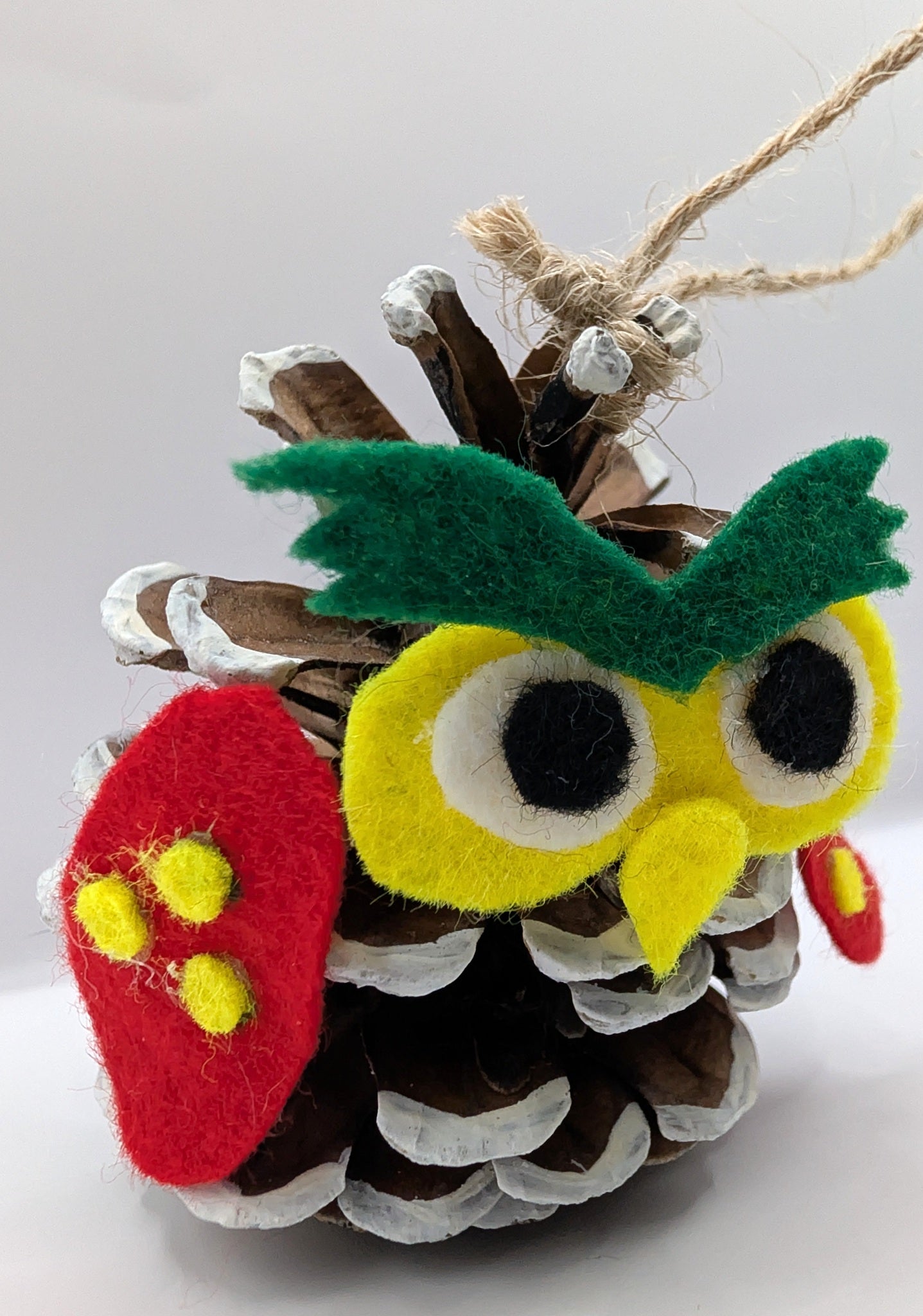 Boule chouette pomme de pin