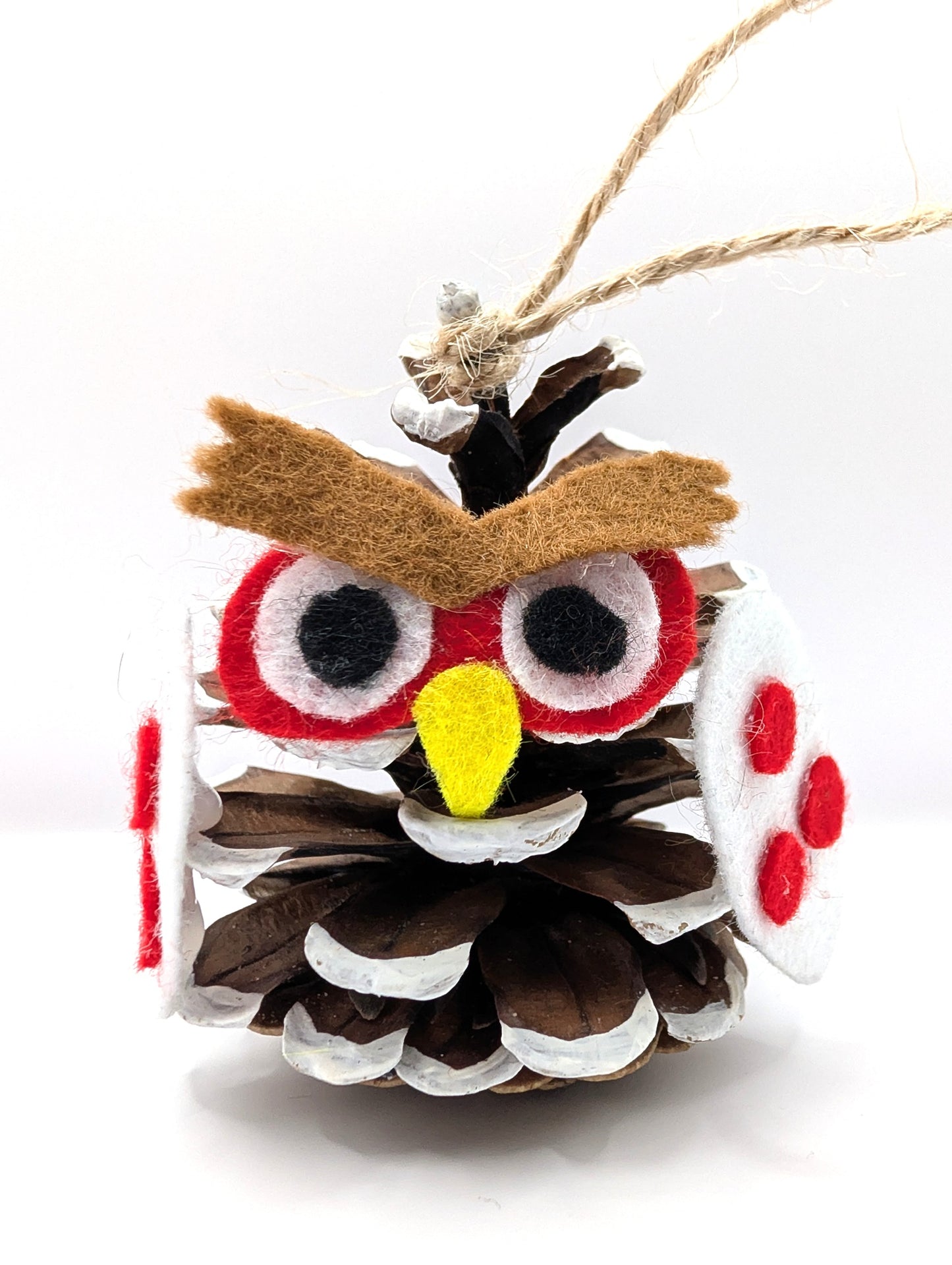 Boule chouette pomme de pin