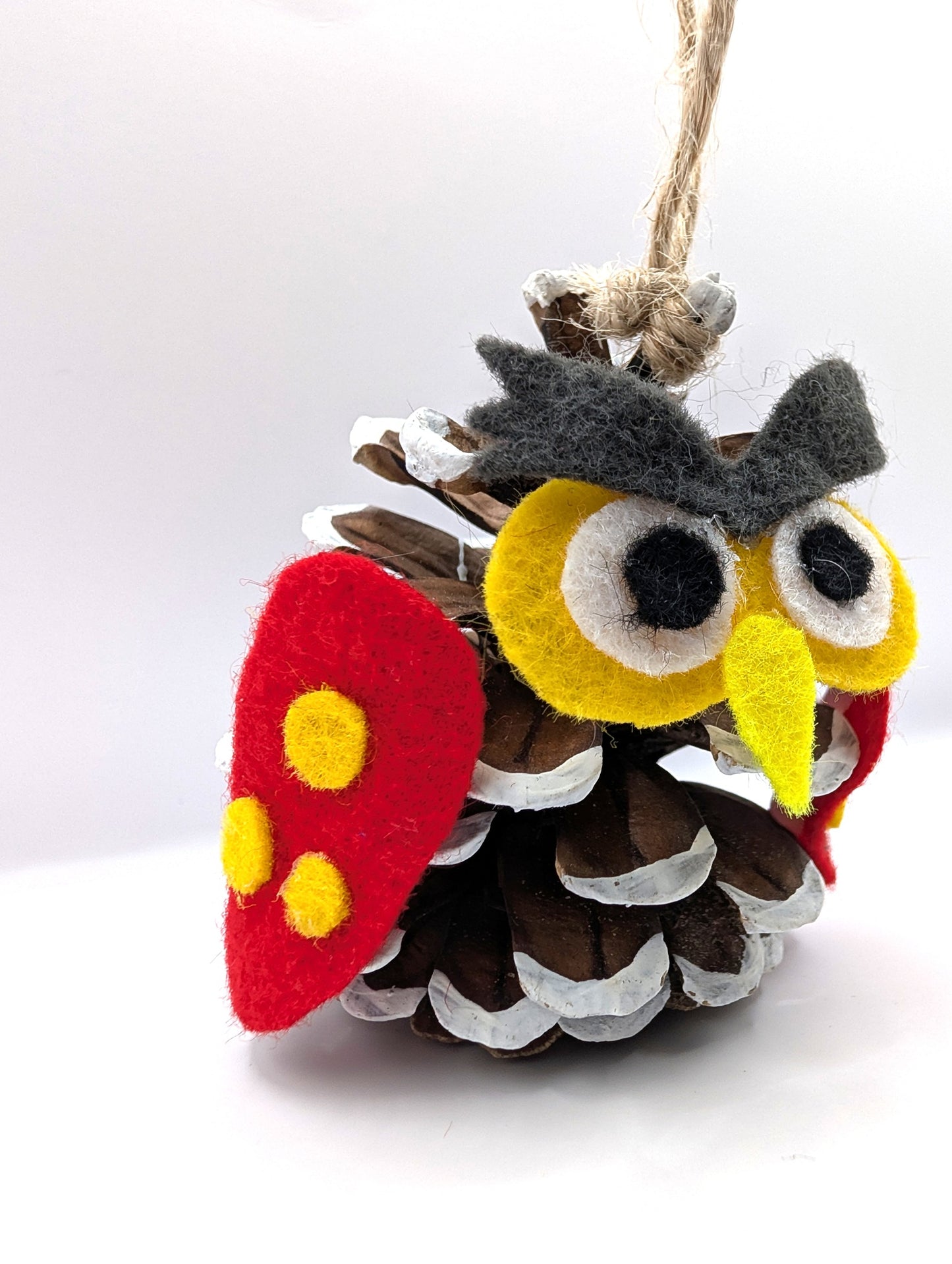 Boule chouette pomme de pin