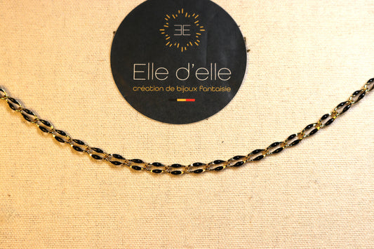 Collier - maille noire