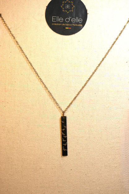 Collier - rectangle hirondelles