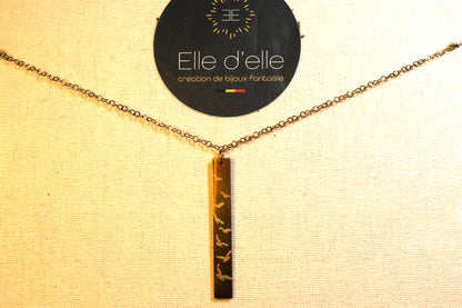 Collier - rectangle hirondelles