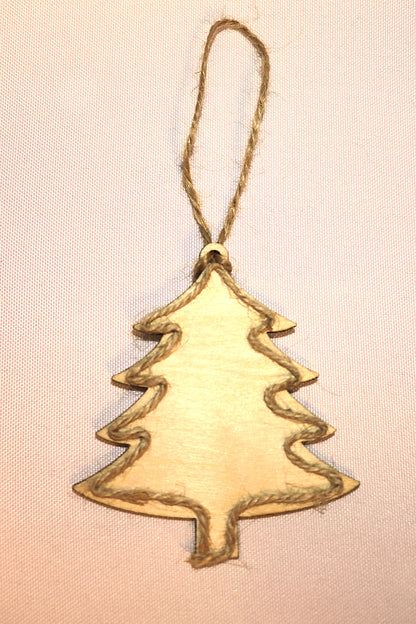 Boule bois sapin naturel