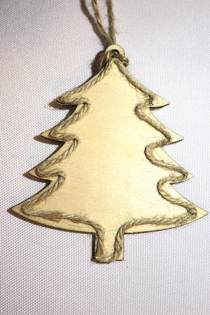 Boule bois sapin naturel