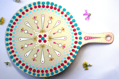 Planchette en bois avec point pour cuisine point fait main