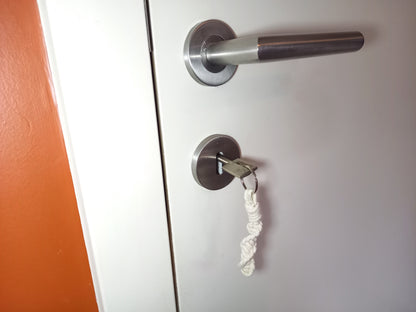 Porte clé macramé corde fait main
