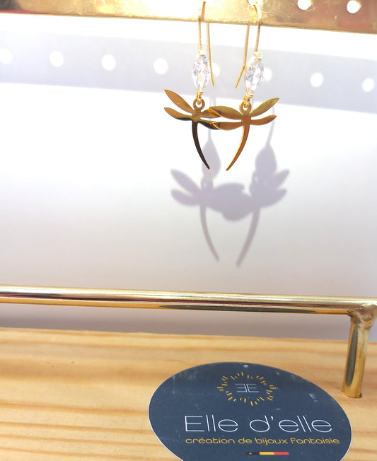 Boucle d'oreille - hirondelle