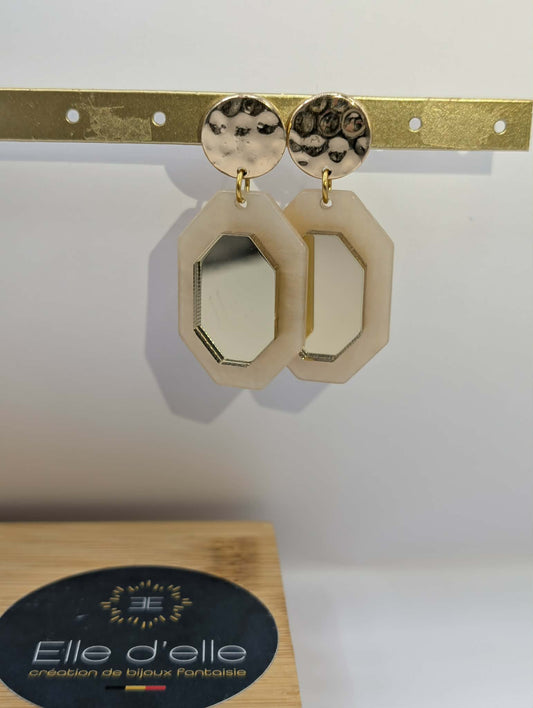 Boucle d'oreille - miroir